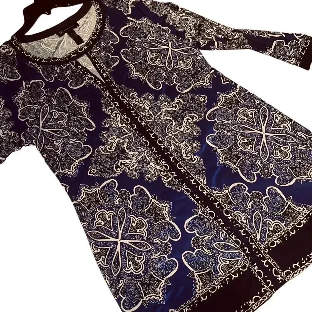 I.N.C beautiful long sleeve shirt dress - Picture 4 of 16
